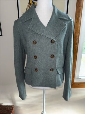 Ralph Lauren Double-Breasted Herringbone Coat